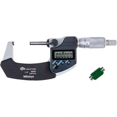 Mitutoyo - Electronic Outside Micrometers Type: Coolant-proof Minimum Measurement (Decimal Inch): 1.0000 - Eagle Tool & Supply