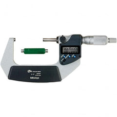 Mitutoyo - Electronic Outside Micrometers Type: Coolant-proof Minimum Measurement (Decimal Inch): 2.0000 - Eagle Tool & Supply
