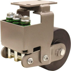 Hamilton - 8" Diam x 3" Wide, Impact-Resistant Cast Nylon Rigid Caster - 3,145 Lb Capacity, Top Plate Mount, 4-1/2" x 6-1/2" Plate, Sealed Precision Ball Bearing Bearing - Eagle Tool & Supply