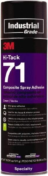 3M - 18.04 oz Aerosol Green Spray Adhesive - High Tack, 205°F Heat Resistance, High Strength Bond - Eagle Tool & Supply