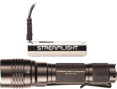Streamlight - White LED Bulb, 1,000 Lumens, Industrial/Tactical Flashlight - Black Aluminum Body, 1 18650 Lithium-Ion Battery Included - Eagle Tool & Supply