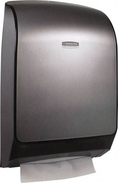 Kimberly-Clark Professional - Manual, Metal/Plastic Paper Towel Dispenser - 18.8" High x 12.69" Wide x 5.52" Deep, Silver - Eagle Tool & Supply