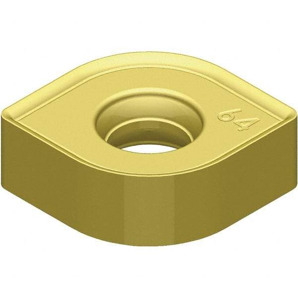 Kennametal - SNHJ441 Grade KCSM40 Carbide Milling Insert - TiN Finish, 4.52mm Thick, 1/2" Inscribed Circle, 1/4" Corner Radius - Eagle Tool & Supply