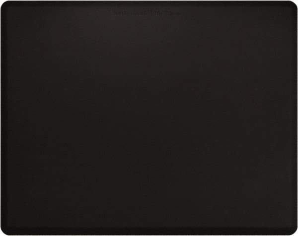 Smart Step - 5' Long x 4' Wide, Dry Environment, Anti-Fatigue Matting - Black with Yellow Borders, Urethane with Urethane Sponge Base, Beveled on All 4 Sides - Eagle Tool & Supply