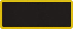 Smart Step - 5' Long x 2' Wide, Dry Environment, Anti-Fatigue Matting - Black with Yellow Borders, Urethane with Urethane Sponge Base, Beveled on All 4 Sides - Eagle Tool & Supply
