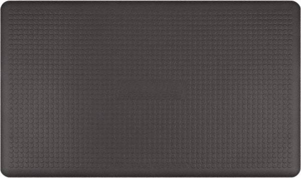 Smart Step - 5' Long x 3' Wide, Dry Environment, Anti-Fatigue Matting - Gray, Urethane with Urethane Sponge Base, Beveled on 3 Sides - Eagle Tool & Supply