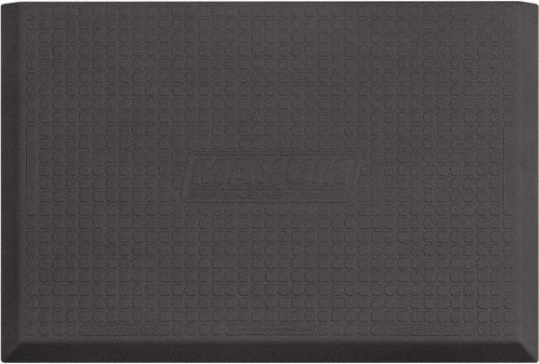 Smart Step - 3' Long x 2' Wide, Dry Environment, Anti-Fatigue Matting - Gray, Urethane with Urethane Sponge Base, Beveled on 3 Sides - Eagle Tool & Supply