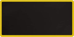 Smart Step - 6' Long x 3' Wide, Dry Environment, Anti-Fatigue Matting - Black with Yellow Borders, Urethane with Urethane Sponge Base, Beveled on All 4 Sides - Eagle Tool & Supply