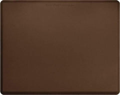 Smart Step - 5' Long x 4' Wide, Dry Environment, Anti-Fatigue Matting - Brown with Yellow Borders, Urethane with Urethane Sponge Base, Beveled on All 4 Sides - Eagle Tool & Supply