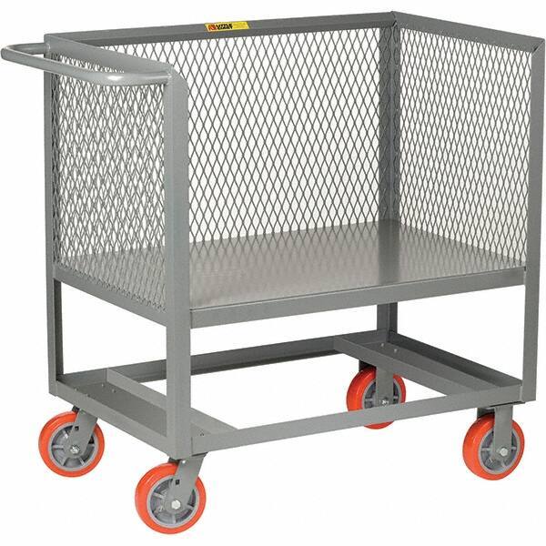 Little Giant - 2,000 Lb Capacity, 1 Shelf, Platform Truck - 53" Long x 30" Wide x 40" High - Eagle Tool & Supply