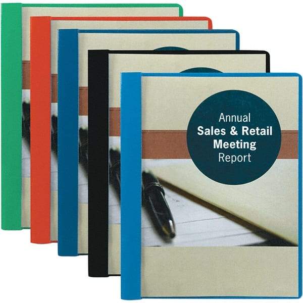 SMEAD - 11" Long x 8-1/2" Wide Report Cover with Tang/Prong Binding - Dark Blue - Eagle Tool & Supply