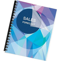 FELLOWES - 11" Long x 8-1/2" Wide Binding System Cover - Clear - Eagle Tool & Supply