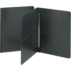 SMEAD - 11" Long x 8-1/2" Wide Report Cover with Tang/Prong Binding - Black - Eagle Tool & Supply