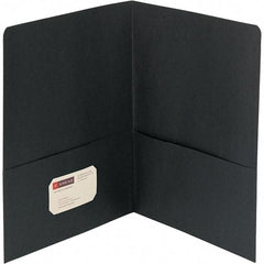 SMEAD - 11" Long x 8-1/2" Wide Pocket - Black - Eagle Tool & Supply