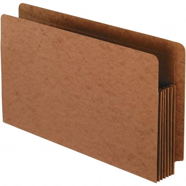 Pendaflex - 15-3/4 x 9-1/2", Legal, Brown, Expandable File Folders with Drop Front & End Tab Pocket - Straight Tab Cut Location - Eagle Tool & Supply