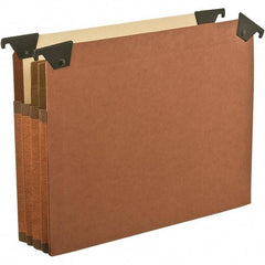 Pendaflex - 12 x 10", Letter Size, Brown, Hanging File Folder - 1/5 Tab Cut Location - Eagle Tool & Supply