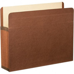 Pendaflex - 11-3/4 x 9-1/2", Letter Size, Brown, Expandable File Folders with Drop Front & End Tab Pocket - Straight Tab Cut Location - Eagle Tool & Supply