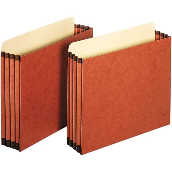 Pendaflex - 11-3/4 x 10-1/4", Letter Size, Redrope, 3-1/2" Expanding Wallet - Straight Tab Cut Location - Eagle Tool & Supply