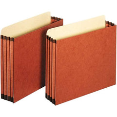 Pendaflex - 11-3/4 x 10-1/4", Letter Size, Redrope, 3-1/2" Expanding Wallet - Straight Tab Cut Location - Eagle Tool & Supply