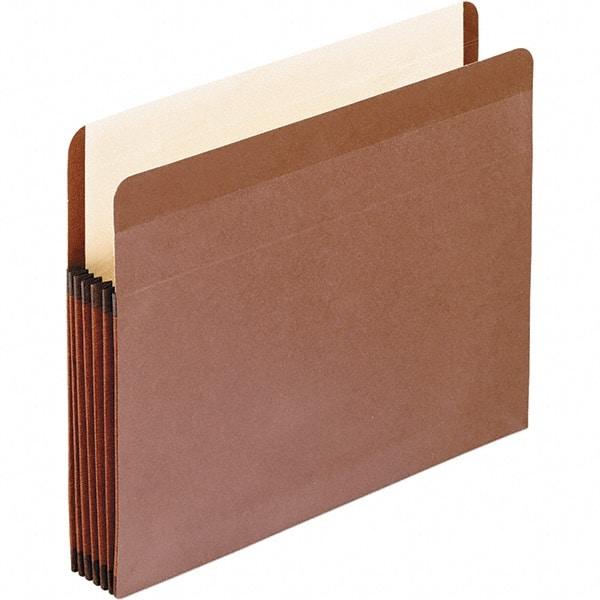 Pendaflex - 14-3/4 x 9-1/2", Legal, Brown, Expandable File Folders with Drop Front & End Tab Pocket - Straight Tab Cut Location - Eagle Tool & Supply
