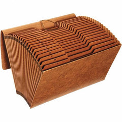 Pendaflex - 15 x 10", Legal, Brown, Expandable File Folders with Elastic Cord Closure - 1/3 Tab Cut Location - Eagle Tool & Supply