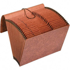 Pendaflex - 12 x 10", Letter Size, Brown, Expandable File Folders with Elastic Cord Closure - 1/3 Tab Cut Location - Eagle Tool & Supply