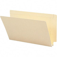 SMEAD - 15-1/4 x 9-1/2", Legal, Manila, File Folders with End Tab - 14 Point Stock, Straight Tab Cut Location - Eagle Tool & Supply