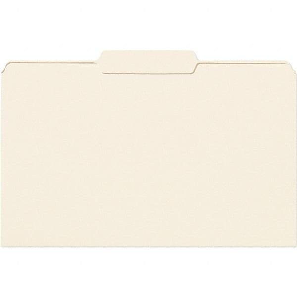 SMEAD - 14-3/4 x 9-1/2", Legal, Manila, File Folders with Top Tab - 11 Point Stock, 1/3 Tab Cut Location - Eagle Tool & Supply