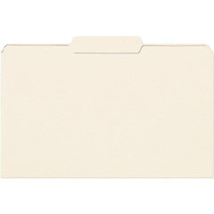 SMEAD - 14-3/4 x 9-1/2", Legal, Manila, File Folders with Top Tab - 11 Point Stock, 1/3 Tab Cut Location - Eagle Tool & Supply