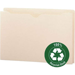 SMEAD - 14-3/4 x 9-1/2", Legal, Manila, File Folders with Top Tab - 11 Point Stock, Straight Tab Cut Location - Eagle Tool & Supply