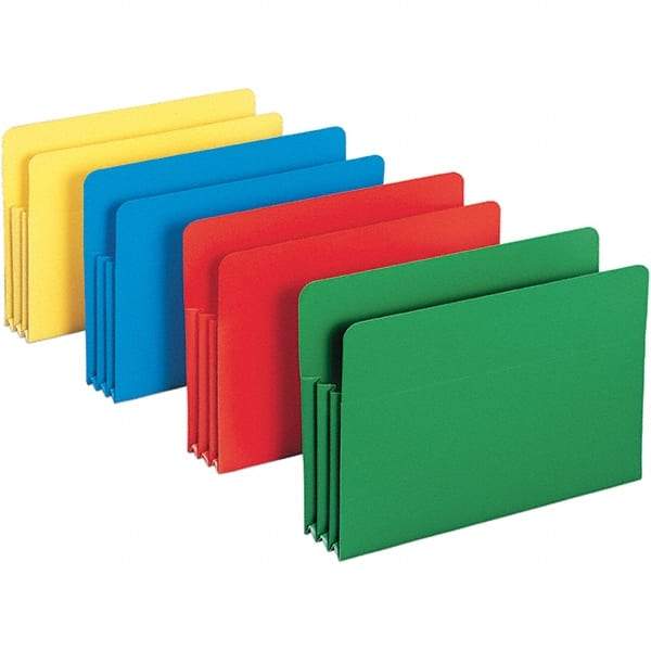 SMEAD - 14-3/4 x 9-1/2", Legal, Assorted Colors, Expansion Folders - Straight Tab Cut Location - Eagle Tool & Supply