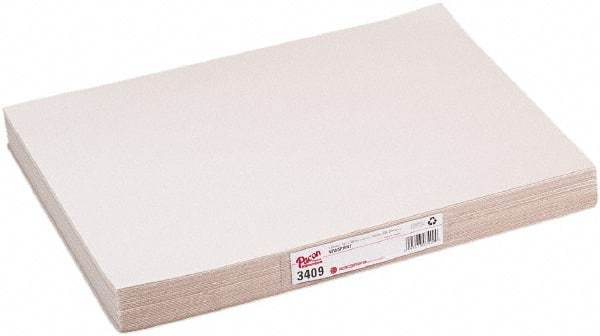 Pacon - 18" Long x 12" Wide Sheets of White Newsprint Paper - 30 Lb Paper Weight, 500 Sheets - Eagle Tool & Supply