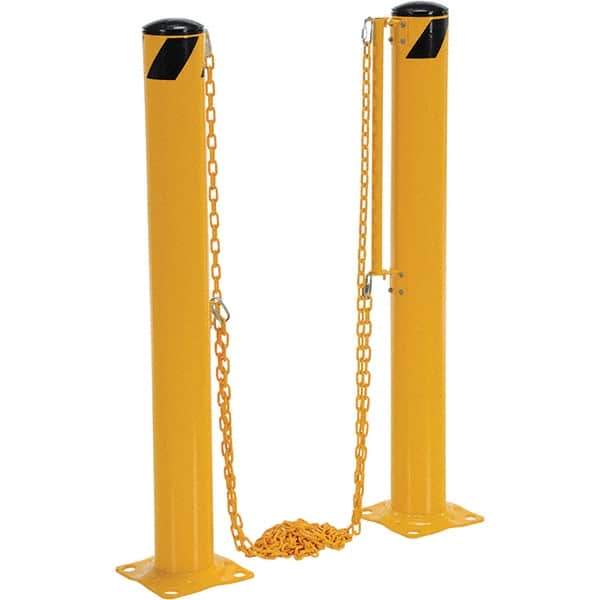 Vestil - 10.5' Long Steel Bollard - Yellow - Eagle Tool & Supply