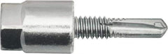 Powers Fasteners - 3/8" Zinc-Plated Steel Vertical (End Drilled) Mount Threaded Rod Anchor - 1/4" Diam x 1-1/2" Long, Hex Head, 2,375 Lb Ultimate Pullout, For Use with Steel - Eagle Tool & Supply