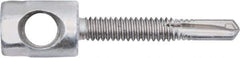 Powers Fasteners - 3/8" Zinc-Plated Steel Horizontal (Cross Drilled) Mount Threaded Rod Anchor - 1/4" Diam x 1" Long, Hex Head, 2,810 Lb Ultimate Pullout, For Use with Steel - Eagle Tool & Supply