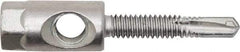 Powers Fasteners - 3/8" Zinc-Plated Steel Dual (Cross & End Drilled) Mount Threaded Rod Anchor - 1/4" Diam x 1" Long, Hex Head, 4,690 Lb Ultimate Pullout, For Use with Steel - Eagle Tool & Supply