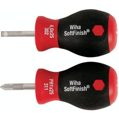 2 PC SOFTFINISH STUBBY SLOTTED/PHLP - Eagle Tool & Supply