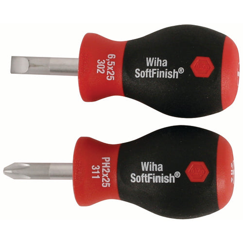2 PC SOFTFINISH STUBBY SLOTTED/PHLP - Eagle Tool & Supply