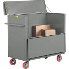 Little Giant - 3,600 Lb Capacity, 1 Shelf, Security Cart - 60" Long x 30" Wide x 47" High - Eagle Tool & Supply