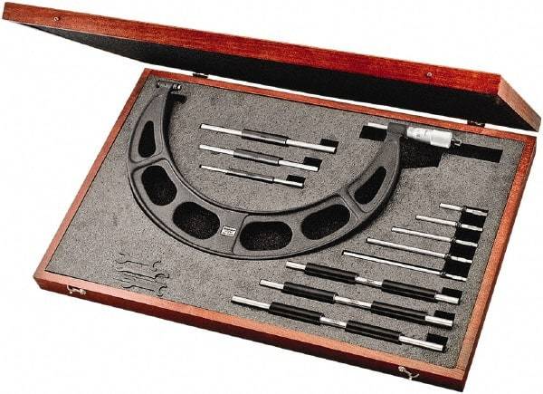 Starrett - Interchangeable-Anvil Micrometers Operation Type: Mechanical Minimum Measurement (mm): 150.00 - Eagle Tool & Supply