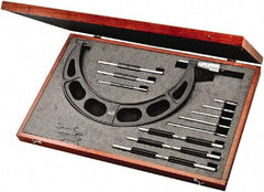 Starrett - Interchangeable-Anvil Micrometers Operation Type: Mechanical Minimum Measurement (mm): 150.00 - Eagle Tool & Supply