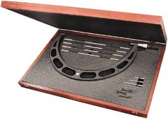 Starrett - Interchangeable-Anvil Micrometers Operation Type: Mechanical Minimum Measurement (Decimal Inch): 16.0000 - Eagle Tool & Supply