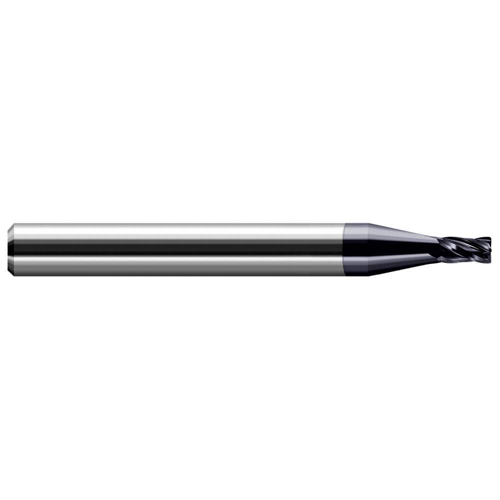 Harvey Tool - Corner Radius & Corner Chamfer End Mills; Mill Diameter (Inch): 3/8 ; Mill Diameter (Decimal Inch): 0.3750 ; End Type: Corner Radius ; Corner Radius (Decimal Inch): 0.0050 ; Number of Flutes: 4 ; Material: Solid Carbide - Exact Industrial Supply