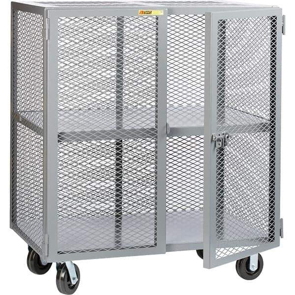 Little Giant - 1 Shelf Mobile Storage Cabinet - Steel, 61" Wide x 33" Deep x 57" High - Eagle Tool & Supply