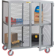 Little Giant - 1 Shelf Mobile Storage Cabinet - Steel, 73" Wide x 33" Deep x 57" High - Eagle Tool & Supply