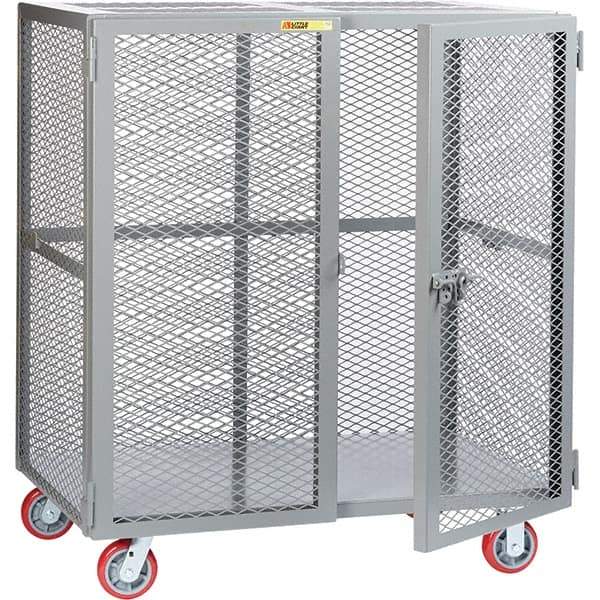 Little Giant - 1 Shelf Mobile Storage Cabinet - Steel, 49" Wide x 33" Deep x 57" High - Eagle Tool & Supply