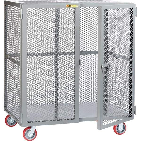 Little Giant - 1 Shelf Mobile Storage Cabinet - Steel, 61" Wide x 33" Deep x 57" High - Eagle Tool & Supply