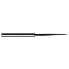 ‎Miniature End Mills - Clearance Cutters - 0.0620″ (1/16″) Cutter Diameter × 0.0930″ (3/32″) Length of Cut × 2° 1.5000″ (1-1/2″) Taper Reach Carbide Square End Mill, 2 Flutes - Exact Industrial Supply