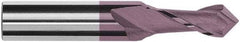 Magafor - 0.3mm Diam, 0.024" LOC, 2 Flute, 90° Point Angle, Solid Carbide Drill Mill - Hard'X Finish, 1-1/2" OAL, 0.118" Shank Diam - Eagle Tool & Supply