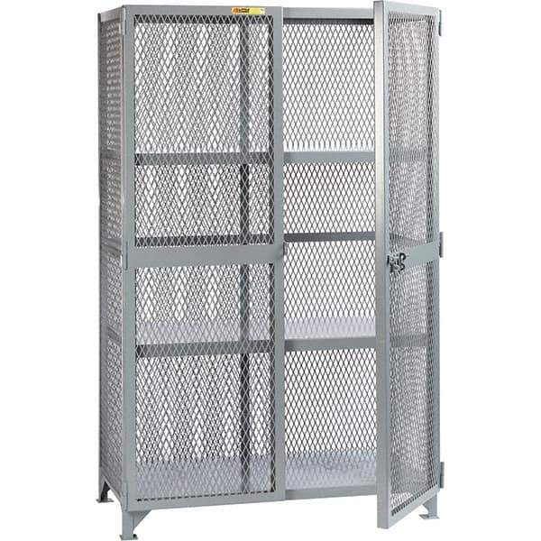 Little Giant - 2 Shelf Storage Cabinet - Steel, 73" Wide x 33" Deep x 78" High - Eagle Tool & Supply